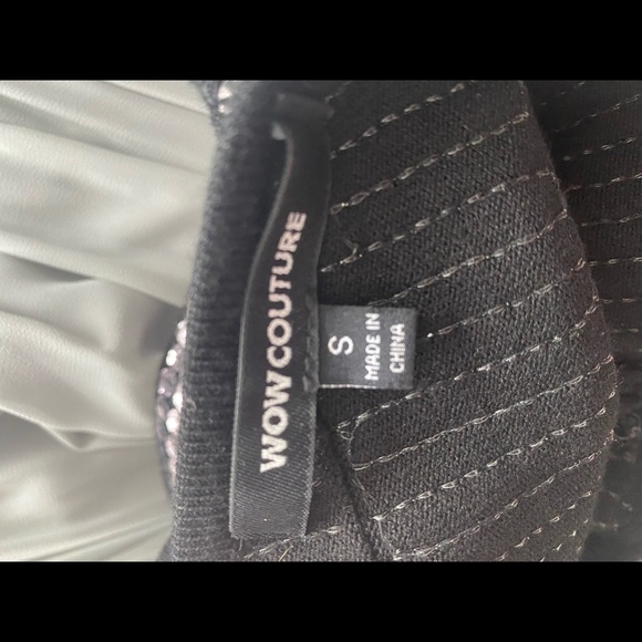 Sequined one shoulder mini dress - Black ombré, size small - Picture 3 of 3